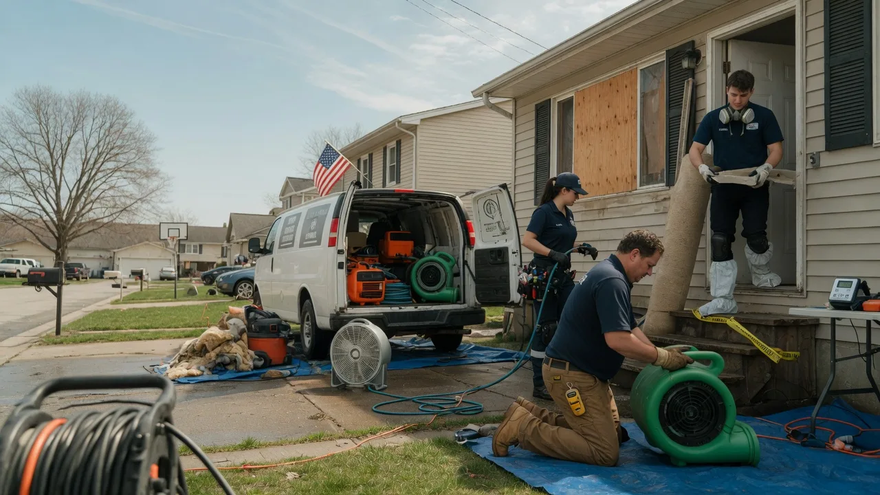 Water Damage Restoration in Forsyth, IL near me
